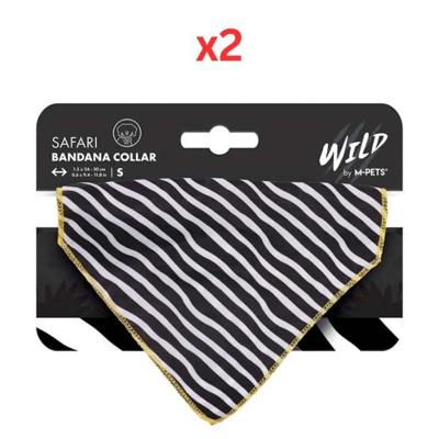M-Pets Wild Safari Bandana Collar Small (Pack of 2) M-Pets Wild Safari Bandana Collar Small (Pack of 2)