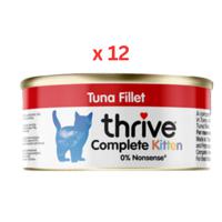 Thrive Tuna Fillet Kitten Wet Food 75g Pack of 12