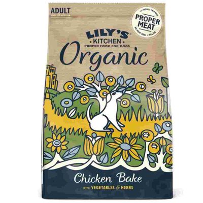 Lily'S Kitchen Organic Chicken Bake With Vegetable & Herb Adult Dry Dog Food (7Kg)