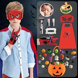 Halloween Spider Role Play Costume Pumpkin Eye Shadow Makeup Fake Blood Halloween Makeup Toys Lightinthebox