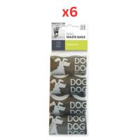 M-PETS Dog Waste Bags Black 60 Bags (Pack of 6)