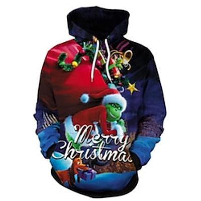The Grinch Grinch Ugly Christmas Sweater / Sweatshirt Hoodie Print Front Pocket Graphic Hoodie For Men's Women's Unisex Adults' 3D Print 100% Polyester Party Festival miniinthebox The Grinch Grinch Ugly Christmas Sweater / Sweatshirt Hoodie Print Front Pocket Graphic Hoodie For Men's Women's Unisex Adults' 3D Print 100% Polyester Party Festival miniinthebox
