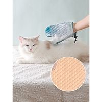 Dog Cat Fur Brush Shedding Tools Pet Grooming Glove Silica Gel Comb Dog Clean Supply Massage Soft Washable Casual Casual  Daily Pet Grooming Supplies Random Color 1 Piece Lightinthebox - thumbnail