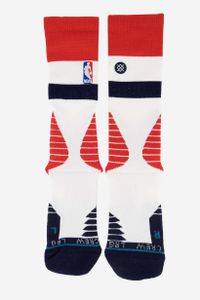 Mens Core Wizards Crew Socks  White/Red
