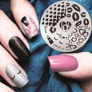 YZWLE Nail Art Stamp Template