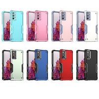 Phone Case For Samsung Galaxy Back Cover Classic Series A73 A53 A33 S22 Ultra Plus S21 FE S20 Support Wireless Charging Military Grade Protection Shockproof Armor TPU PC Lightinthebox - thumbnail
