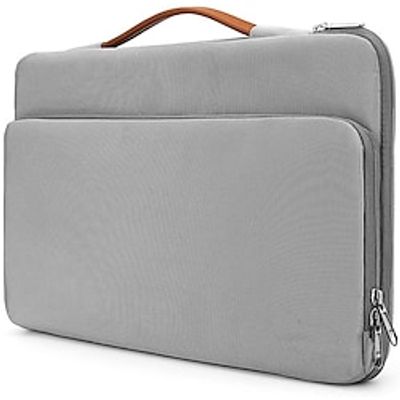 Laptop Sleeves 13.3 15.6 inch Compatible with Macbook Air Pro, HP, Dell, Lenovo, Asus, Acer, Chromebook Notebook Laptop Carrying Case Cover Waterpoof Shock Proof With Handle Polyester Solid Color miniinthebox