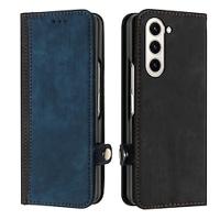 Phone Case For Samsung Galaxy Z Fold 5 Z Fold 4 Z Fold 3 Flip Cover Full Body Protective Card Slot Shockproof Retro PC PU Leather Lightinthebox