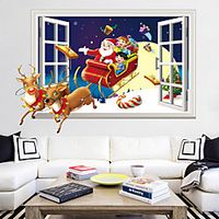 Christmas Starry Sky Wall Stickers Bedroom Living Room Removable Pre-pasted PVC Home Decoration Wall Decal 1pc miniinthebox - thumbnail