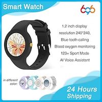 696 ZL92 Smart Watch 1.2 inch Smart Band Fitness Bracelet Bluetooth Pedometer Call Reminder Sleep Tracker Compatible with Android iOS Women Men Hands-Free Calls Message Reminder IP 67 43mm Watch Case Lightinthebox - thumbnail