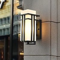 LED Wall Sconce Lighting Fixture IP65 Antique Wall Sconce Lantern External Waterproof Rustproof Aluminum Glass Lantern Wall Lamp Lantern Courtyard Garden Balcony Villa Decorative Lights 110-240V miniinthebox - thumbnail
