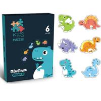 Little Story 6 - In - 1 Matching Puzzle Educational & Fun Game - Dinosaurs LS_PZ_MTDI