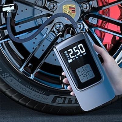 Tire Inflators High Quality Portable Tire Inflator Wireless Charging Digital Display Use For Car Tire Inflator Pump Lightinthebox