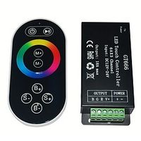 RF Remote Touch RGB Controller DC12-24V Max 18A miniinthebox - thumbnail