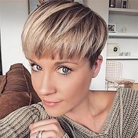 4 Inch Short Pixie Cut Wigs For Women Synthetic Hair Wigs Natual Looking Hair Short Layered Cut Wigs Heat Resistant Fiber Hair Lightinthebox - thumbnail