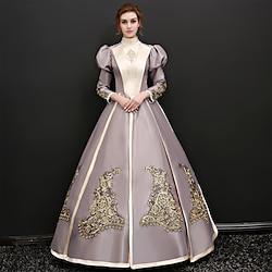 Gothic Victorian Vintage Inspired Medieval Dress Party Costume Prom Dress Princess Shakespeare Women's Ball Gown Halloween Party Evening Party Masquerade Dress Lightinthebox