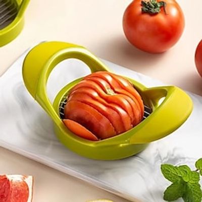 1pc Best Utensils Tomato Slicer Lemon Cutter Multipurpose Handheld Round Stainless Steel Onion Holder Easy Slicing Kiwi Fruits  Vegetable Tools Kitchen Cutting Aid Gadgets Tool miniinthebox