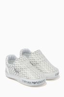 EA Micro Eagle Slip-on Sneakers in Leather EA Micro Eagle Slip-on Sneakers in Leather