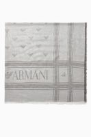 EA Monogram & Text Scarf in Viscose Blend - thumbnail