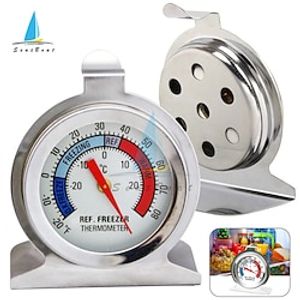 Refrigerator Thermometer Stainless Steel Fridge Freezer Thermometers Kitchen Fridge Temperature Sensor Meter Gauge Dial miniinthebox