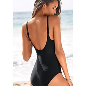 Women's One Piece Swimsuit Swimwear Bodysuit Quick Dry Breathable Sleeveless Swimming Surfing Water Sports Solid Colored Summer Lightinthebox