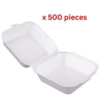 Hotpack Foam Burger White Box - 500 Pieces - HB2W