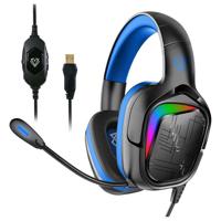 Vertux Miami 7.1 Surround Sound Gaming Headphone With Mic & USB Connectivity Blue