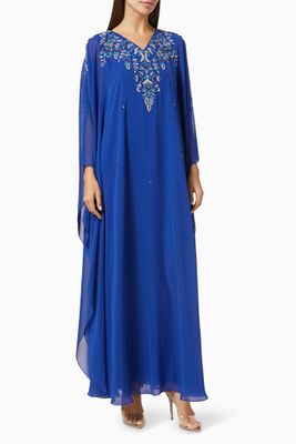 Sequin Embroidered Kaftan in Chiffon Sequin Embroidered Kaftan in Chiffon