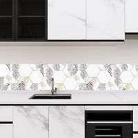 10pcs Tropical Hexagonal Tile Stickers Bathroom Kitchen Wall Stickers Non-slip Floor Stickers miniinthebox 10pcs Tropical Hexagonal Tile Stickers Bathroom Kitchen Wall Stickers Non-slip Floor Stickers miniinthebox