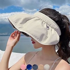 Hat Women's Sunshade Sunscreen Face Sun Hat Shell Fisherman Hat Anti-ultraviolet All-match Empty Top Hat Tide miniinthebox