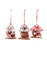 Mercury M Home Pastry House Pendant In Soft Clay with Lights Dia8 x H9 cm Assorted 1 Piece