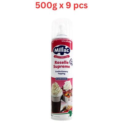 Millac Roselle Whipping Cream Spray 9 x 500g