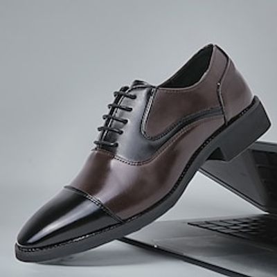 Men's Oxfords Derby Shoes Brogue Walking Casual Christmas Xmas Daily Leather Comfortable Booties Ankle Boots Loafer Black coffee Blue red Brown Spring Fall Lightinthebox Men's Oxfords Derby Shoes Brogue Walking Casual Christmas Xmas Daily Leather Comfortable Booties Ankle Boots Loafer Black coffee Blue red Brown Spring Fall Lightinthebox