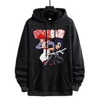 Yu Yu Hakusho Yusuke Urameshi Kurama Hoodie Cartoon Manga Anime Front Pocket Graphic Hoodie For Couple's Men's Women's Adults' Hot Stamping 100% Polyester Casual Daily Lightinthebox - thumbnail