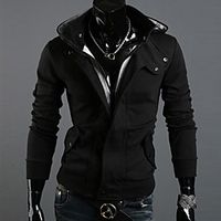 Men's Hoodie Solid Colored Oversized Sports Weekend Hoodies Sweatshirts  White Black Gray miniinthebox - thumbnail