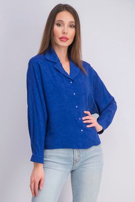 Womens Snake Print Shirt Royal Blue Womens Snake Print Shirt Royal Blue