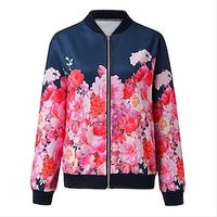 Women's Hiking Jacket Bomber Jacket Hiking Windbreaker Winter Outdoor Windproof Breathable Lightweight Outerwear Winter Jacket Camping  Hiking  Caving Traveling Winter Sports Light Pink Black Pink Lightinthebox