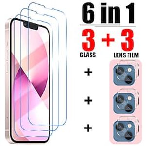 [33Pack] Phone Screen Protector For Apple iPhone 13 Pro Max 12 Mini 11 Screen Protector  Camera Lens Protector Tempered Glass High Definition (HD) 9H Hardness Explosion Proof Phone Accessory miniinthebox