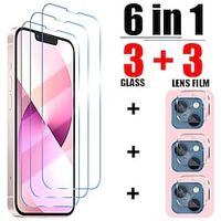 [33Pack] Phone Screen Protector For Apple iPhone 13 Pro Max 12 Mini 11 Screen Protector  Camera Lens Protector Tempered Glass High Definition (HD) 9H Hardness Explosion Proof Phone Accessory miniinthebox - thumbnail