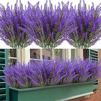5Pcs Artificial Lavendars Flowers Home Decoration Outdoor Simulation Flowers Plants Decorations Flowers Bouquet miniinthebox - thumbnail