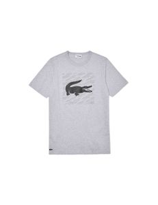 Lacoste Sport Reflective Crocodile Print Cotton T-Shirt