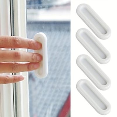 481216pcs Punch Free Window Push-pull Door Handle Auxiliary Handle Glass Door Drawer Cabinet Door Handle Safety Handle Lightinthebox