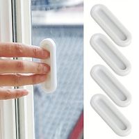 4/8/12/16pcs Punch Free Window Push-pull Door Handle Auxiliary Handle Glass Door Drawer Cabinet Door Handle Safety Handle miniinthebox