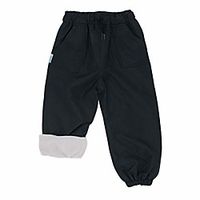 lined water-proof pants kids, cozy rain gear for boys girls (fleece-lined: black, 5t) Lightinthebox - thumbnail