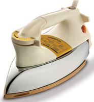 Kenwood Dry Iron Heavy Weight Iron 1200 Watts With Ceramic Soleplate Dim40.000Go Gold, White And Gold