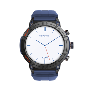 G Sports Smartwatch Blue Silicon Strap