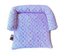 Coco Kindi Pink Color Cat Pattern Washable Cotton Day bed - Size 63 x 55 x 10cm