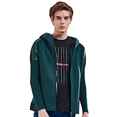 Men's Long Sleeve Running Jacket Full Zip Reflective Strip Outerwear Coat Athletic Winter Spandex Thermal Warm Reflective Breathable Gym Workout Running Active Training Jogging Exercise Sportswear Lightinthebox