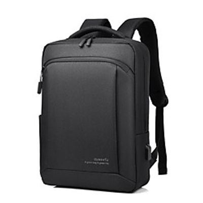 15.6 Inch Laptop Commuter Backpacks Polyester / Cotton Blend Solid Color for Men for Women for Business Office Waterpoof Shock Proof miniinthebox