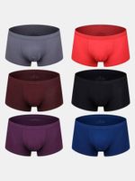 Breathable Soft Modal Solid Color U Convex Pouch Boxers for Men